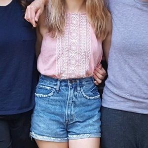SALE: Abercrombie & Fitch embroidered tank top
